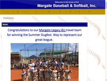 Tablet Screenshot of margatebaseball.com